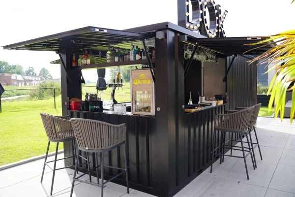 Contenedor Barra Desmontable 6×2 metros XL Negro RAL 9005 - Imagen 3